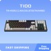 T100 New High Quality Gaming Aluminum CNC Mechanical Gaming Keyboard Customized Three-mode Gasket